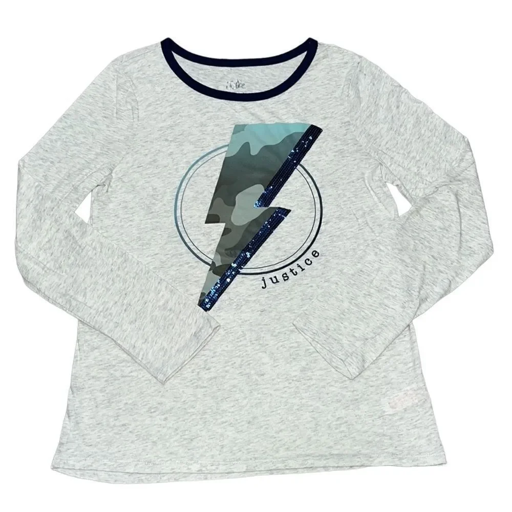 Justice Long Sleeve Graphic Tee